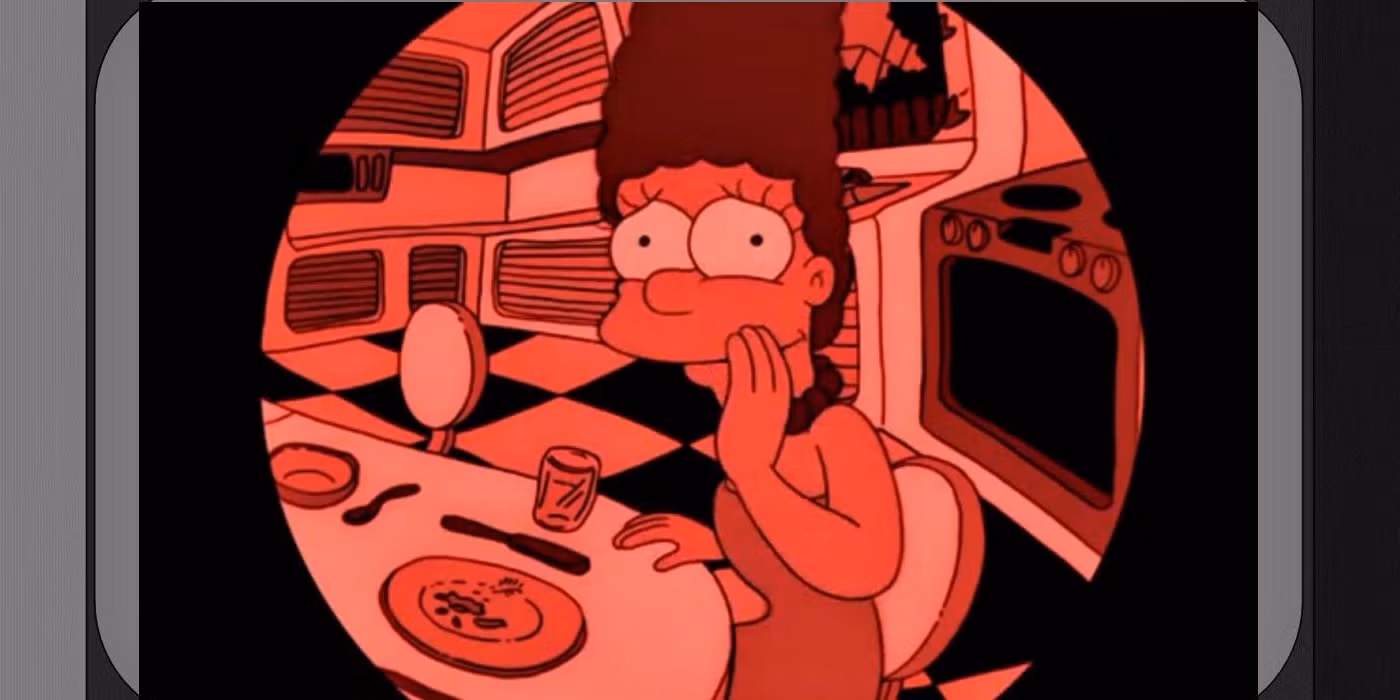 The Ultrahouse 3000 stares at marge in treehouse of horror 7